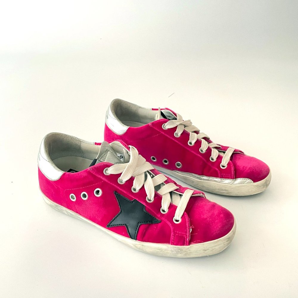 Pink Velvet Superstar Golden Goose 37